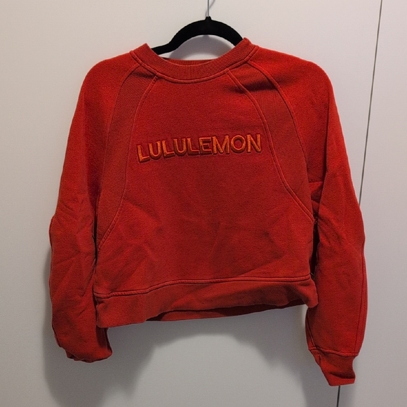 lululemon athletica Tops - lululemon athletica Bold Red Sweatshirt